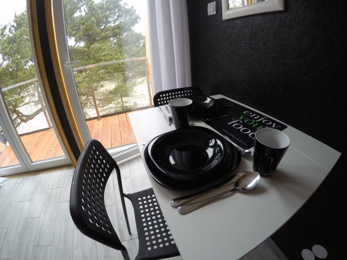 Studio dwuosobowe z balkonem. 